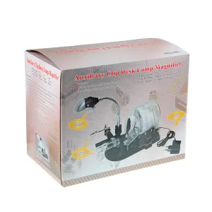 Набор луп Veber S-Clamp 3, с подсветкой и держателем «третья рука», изображение 5