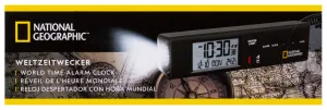 Часы Bresser World Time с термометром и фонариком, изображение 10