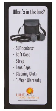 Бинокль солнечный LUNT SUNoculars 8x32, черный, изображение 16